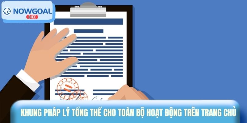 Khung pháp lý tổng thể cho toàn bộ hoạt động trên trang chủ
