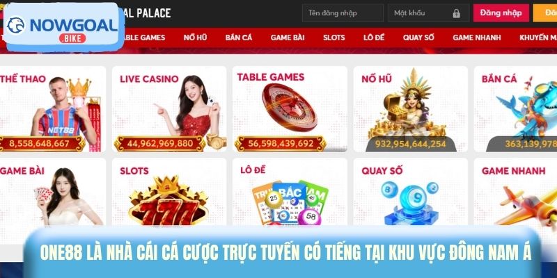 One88 là nhà cái cá cược trực tuyến có tiếng tại khu vực Đông Nam Á